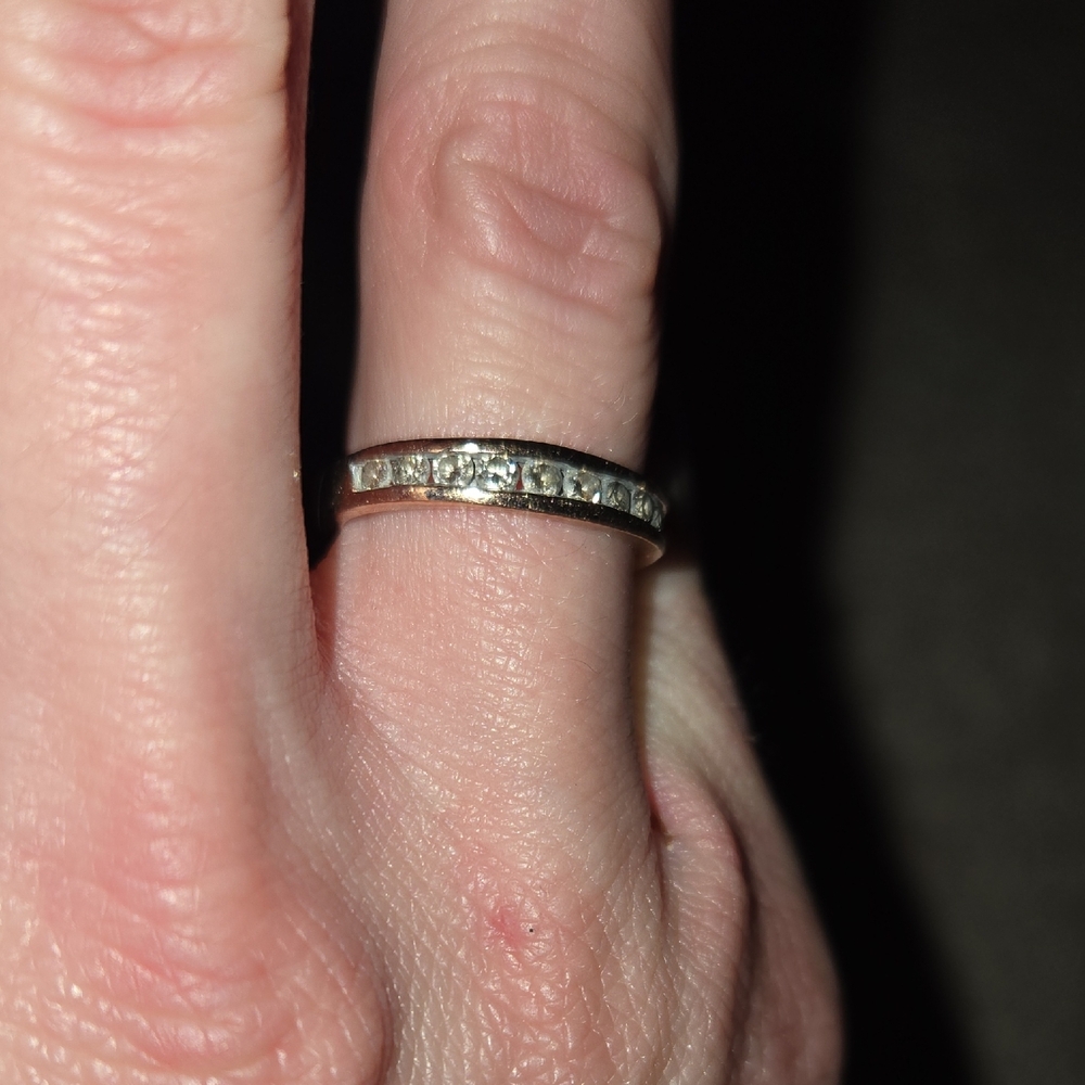 Zales Rose Gold Diamond Anniversay Ring - Picture 4 of 6